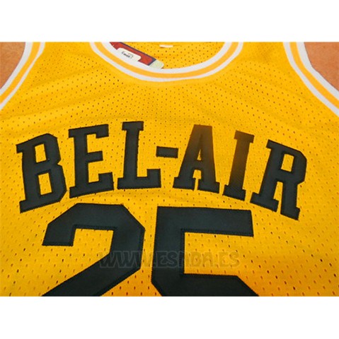 Camiseta Pelicula Bel-Air Academy Banks #25 Amarillo